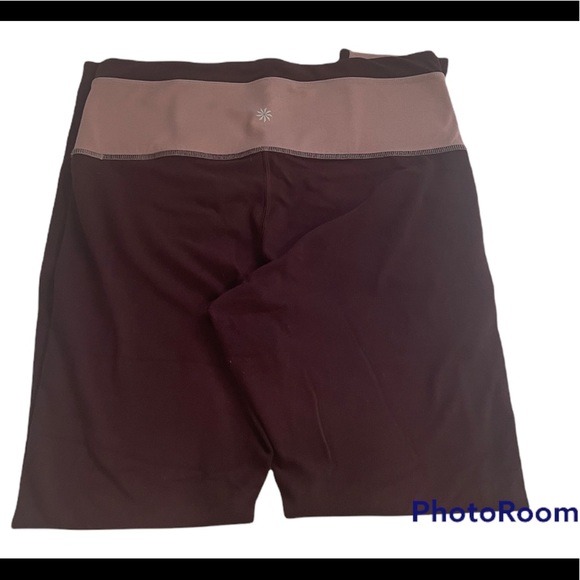 ATHLETA Chroma 7/8 Tight in Powervita, Size Smallpink Burgundy/Mauve. - Picture 3 of 5